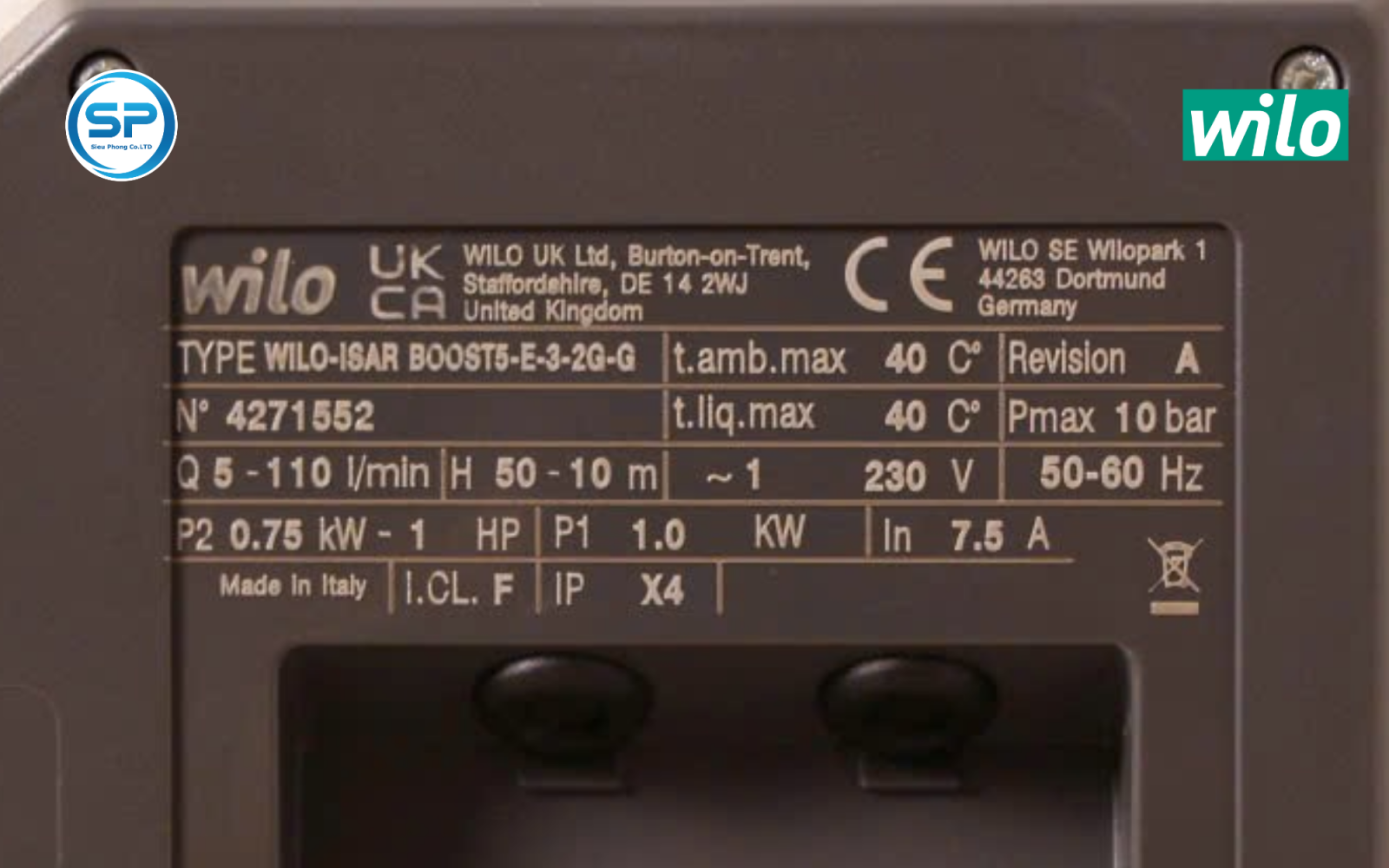 Máy bơm Wilo ISAR BOOST5-E-3-2G-G