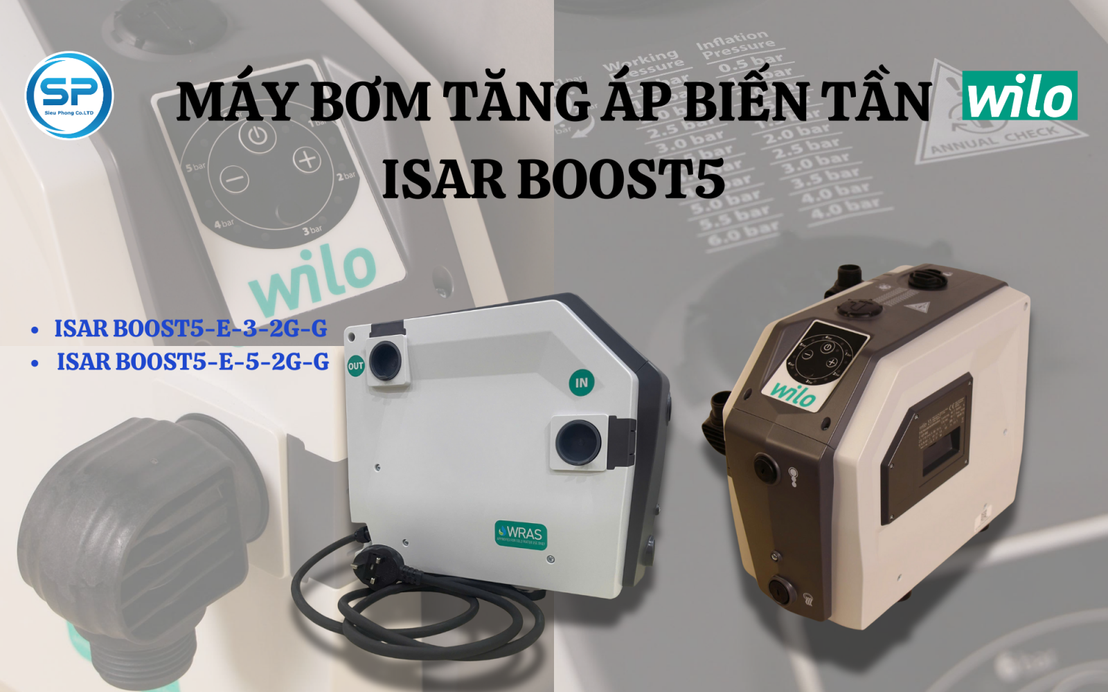 Máy bơm Inverter Wilo ISAR BOOST5