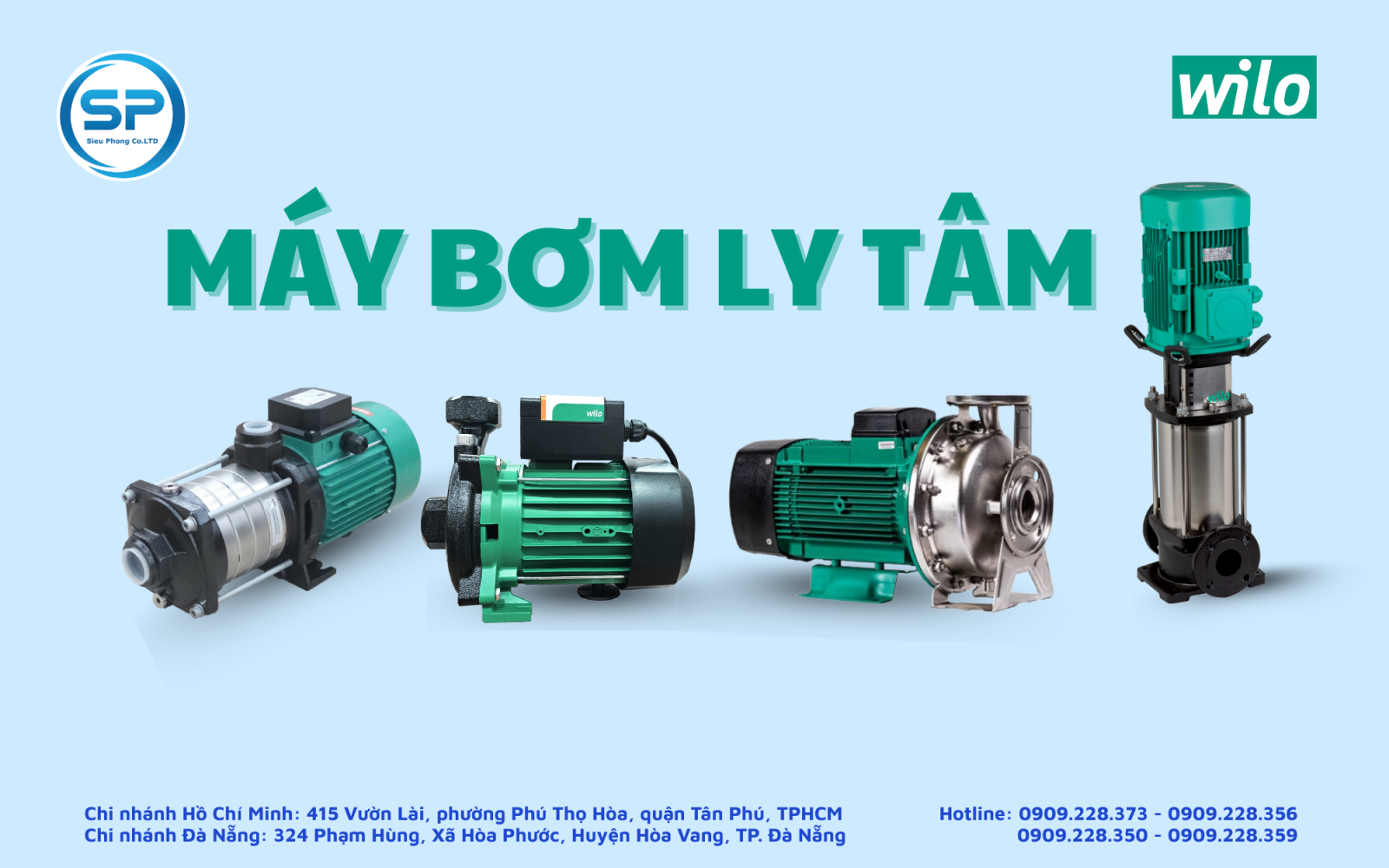 Bơm ly tâm Wilo MHIL và Sự khác biệt về vật liệu cấu tạo