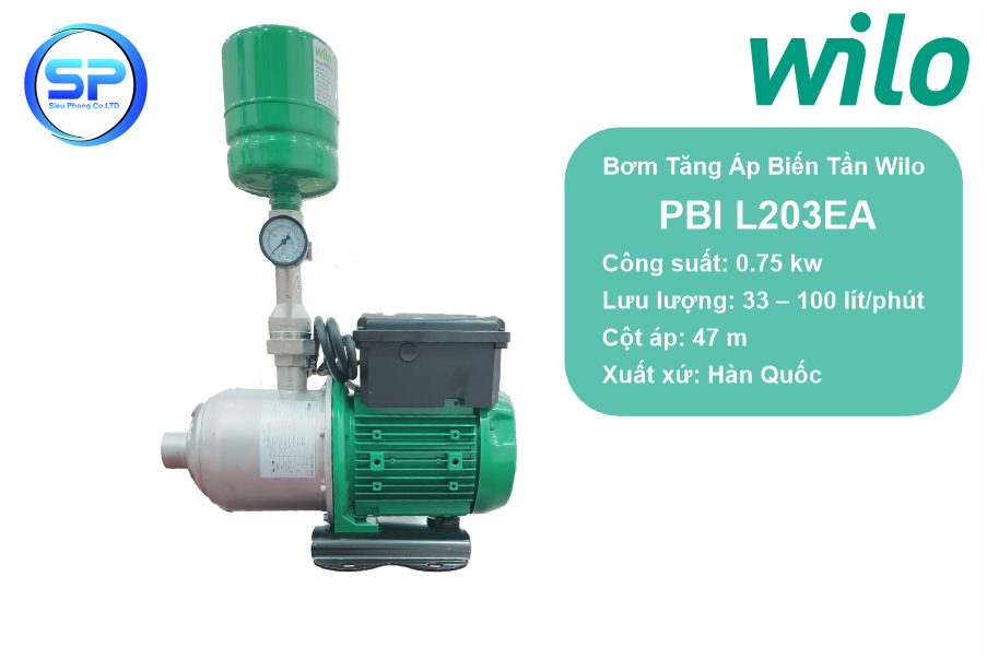 Máy bơm tăng áp điện tử PBI L203EA