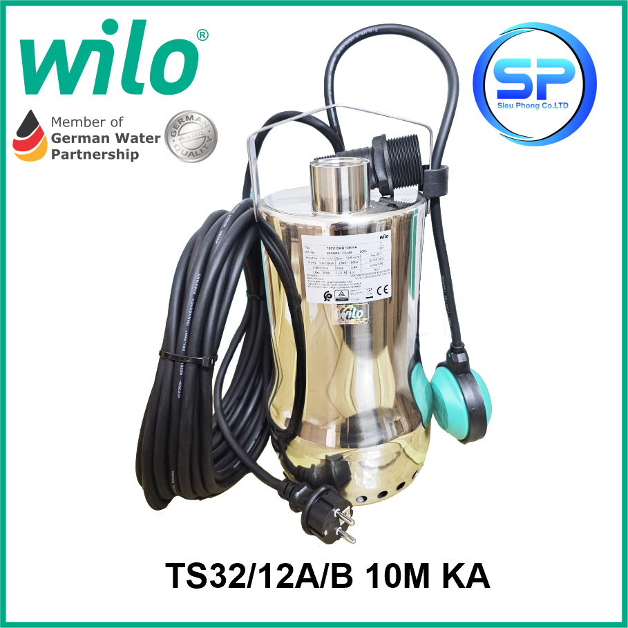 Máy bơm nước thải Wilo TS 32/12A
