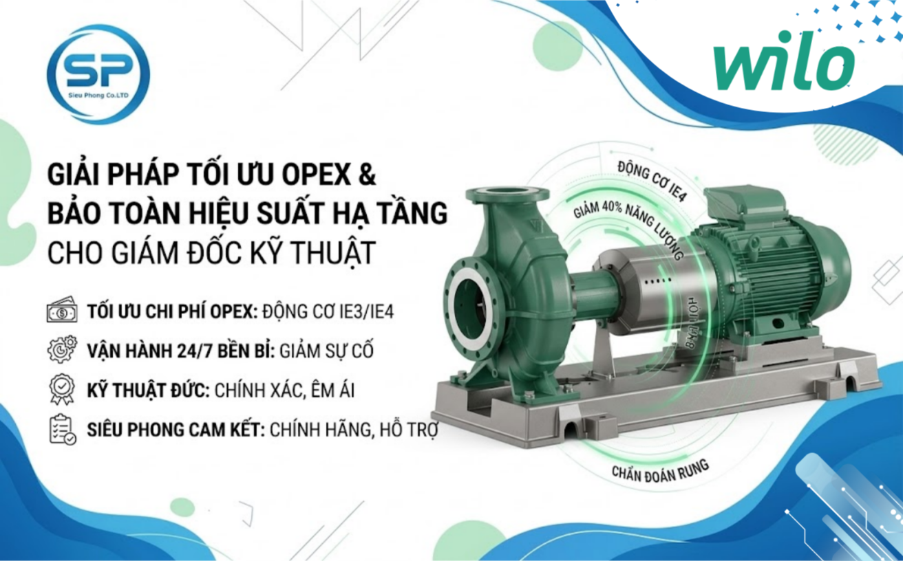 4 ứng dụng bơm thông minh Wilo giúp Giám đốc Kỹ thuật tối ưu hạ tầng và chi phí vận hành