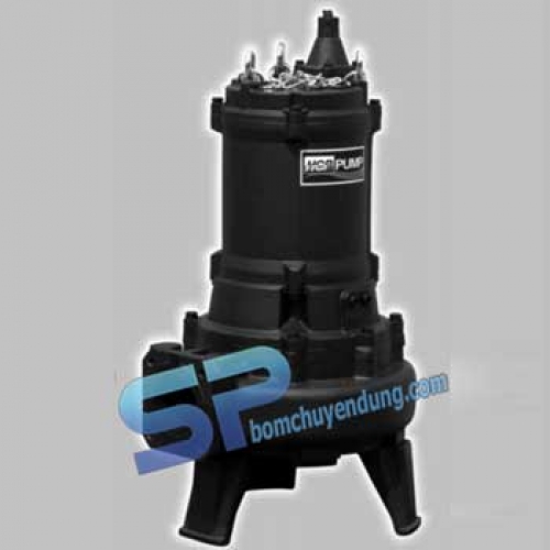 Máy Bơm Chìm Hút Nước Thải Rác Gang Đúc HCP AF-75E 10HP