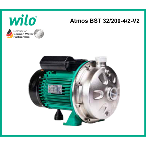 Máy Bơm Ly Tâm Trục Ngang Đầu Inox Wilo Atmos BST 32/200-4/2-V2