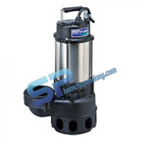 Máy Bơm Chìm Hút Nước Thải Rác HCP F-31U 1HP 3 Phase