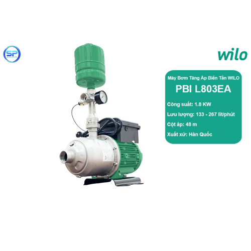 Máy bơm tăng áp biến tần Wilo PBI-L803EA