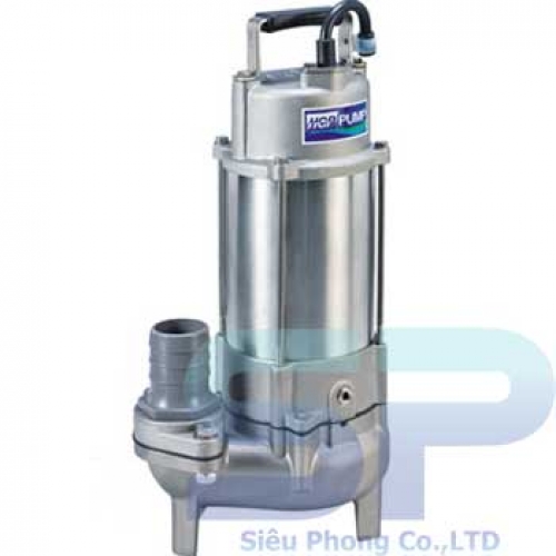 Máy Bơm Chìm Hút Nước Thải INOX Đúc HCP SF-21AU(316) 1HP