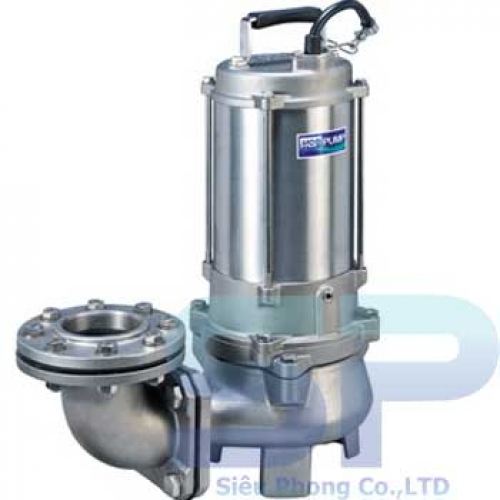 Máy Bơm Chìm Hút Nước Thải INOX Đúc 316 HCP 80SFU21.5 2HP
